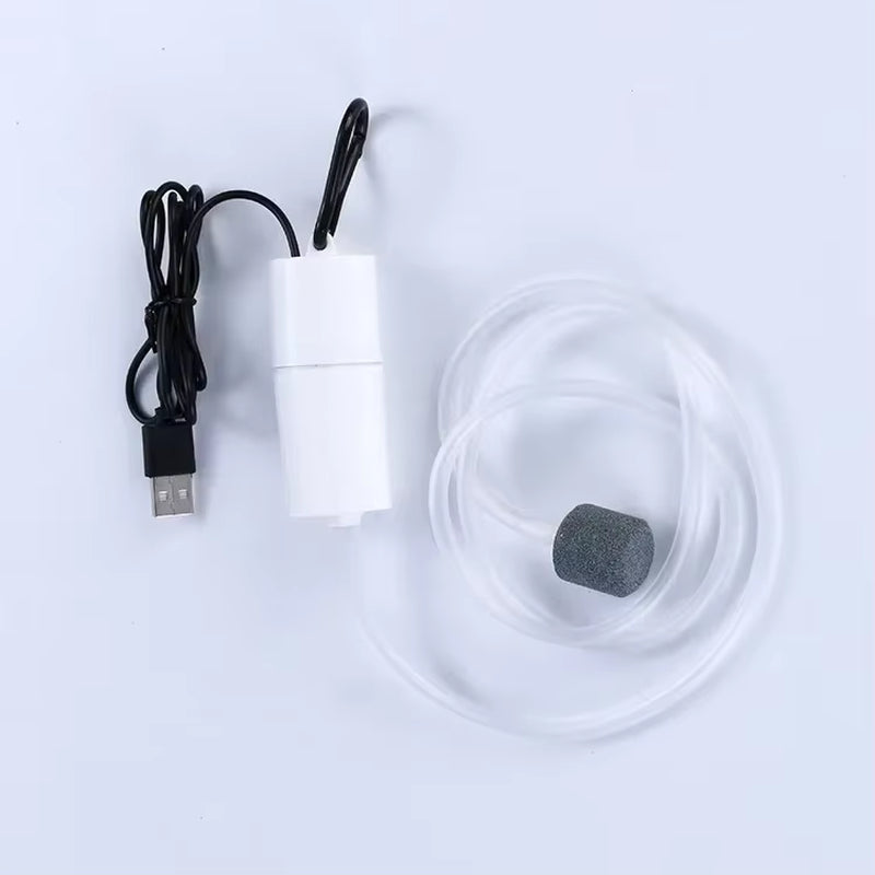 Silent Oxygenator Small Oxygen Pump Portable Mini USB Charging Fish Tank Oxygen Pump Fish Farming Aquarium Supplies