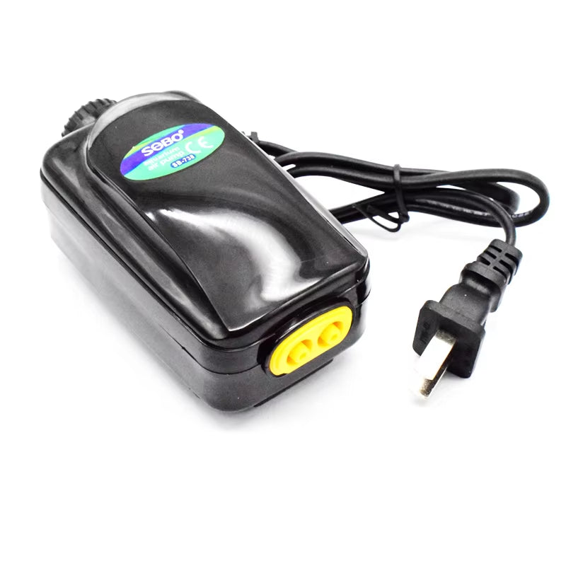 Sobo Songbao Fish Tank Oxygen Pump Aquarium Oxygen Pump Aquarium Supplies 738M Double Hole 3.5W