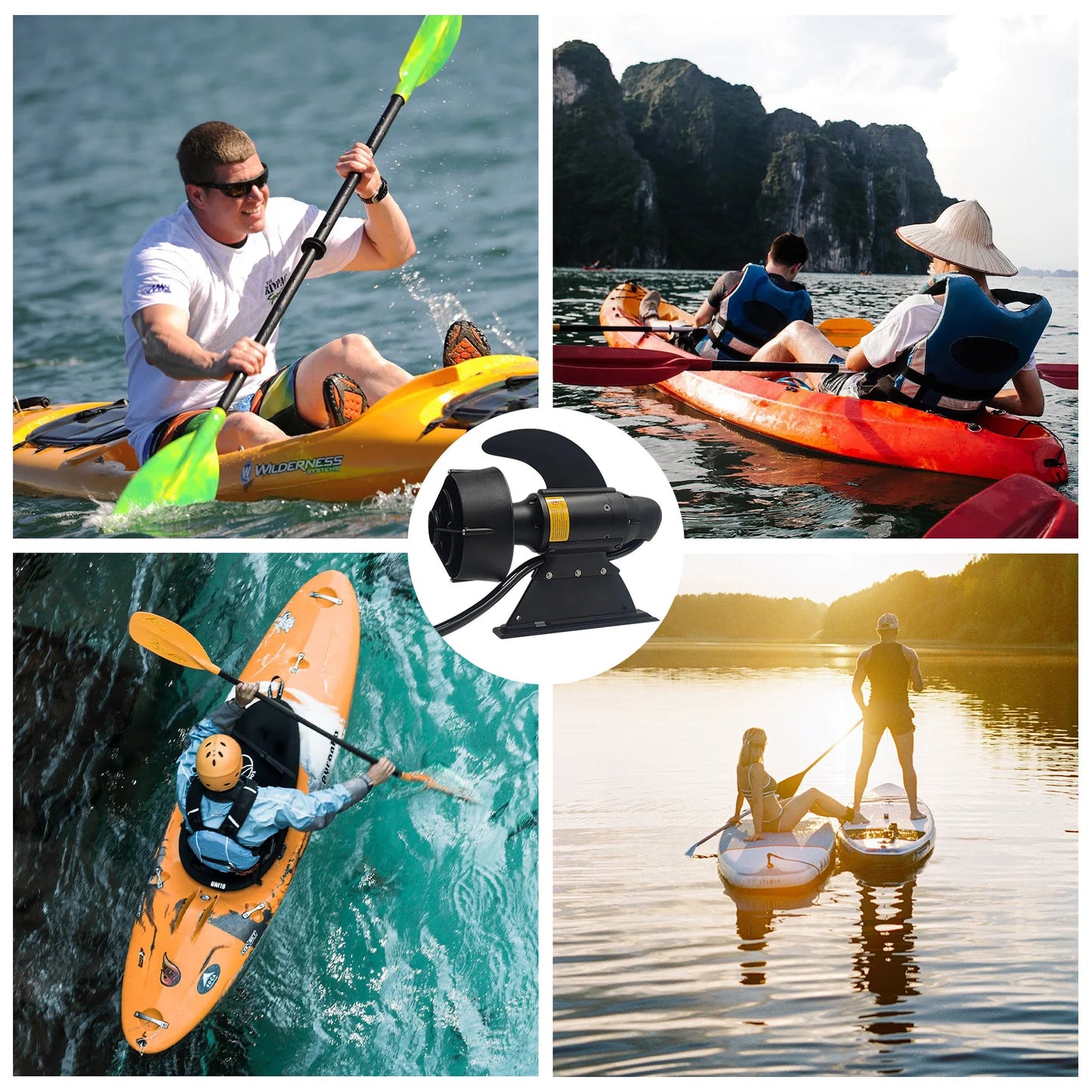 380W 600W Electric Fin Stand up Paddle Board Push Motor Electric Power Fin SUP Surf Kayak POWER FIN Underwater Motor