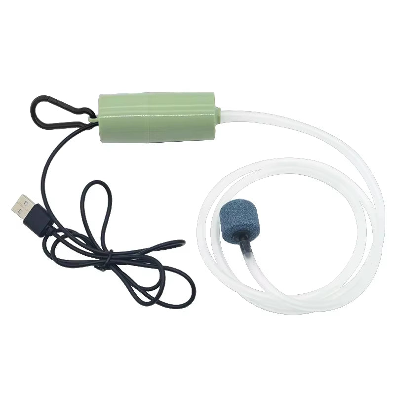 Silent Oxygenator Small Oxygen Pump Portable Mini USB Charging Fish Tank Oxygen Pump Fish Farming Aquarium Supplies