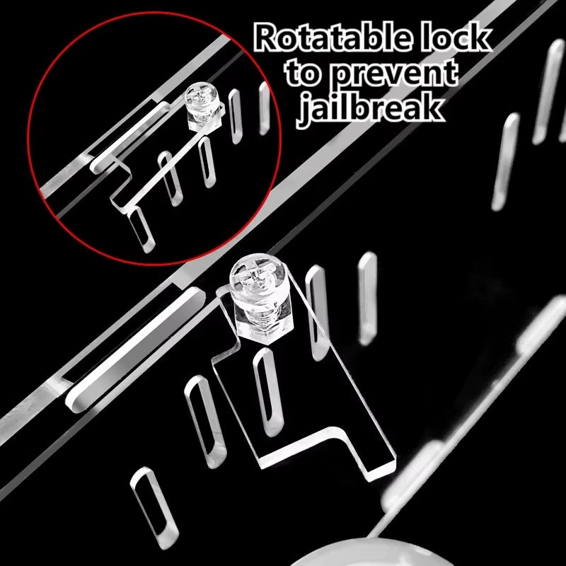 Acrylic Reptile Container Magnetic Acrylic Reptile Cage Acrylic Reptile Breeding Box with Thermometer and Insect Breeding Box