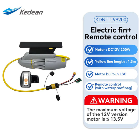 Underwater Thruster Motor for Kayak Boats Accessories, Electric Fins Propeller Stand up Paddle SUP Surf Fishing Motor