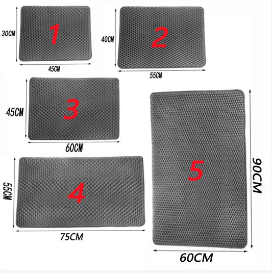 Double-Layer Non-Slip Cat Litter Mat