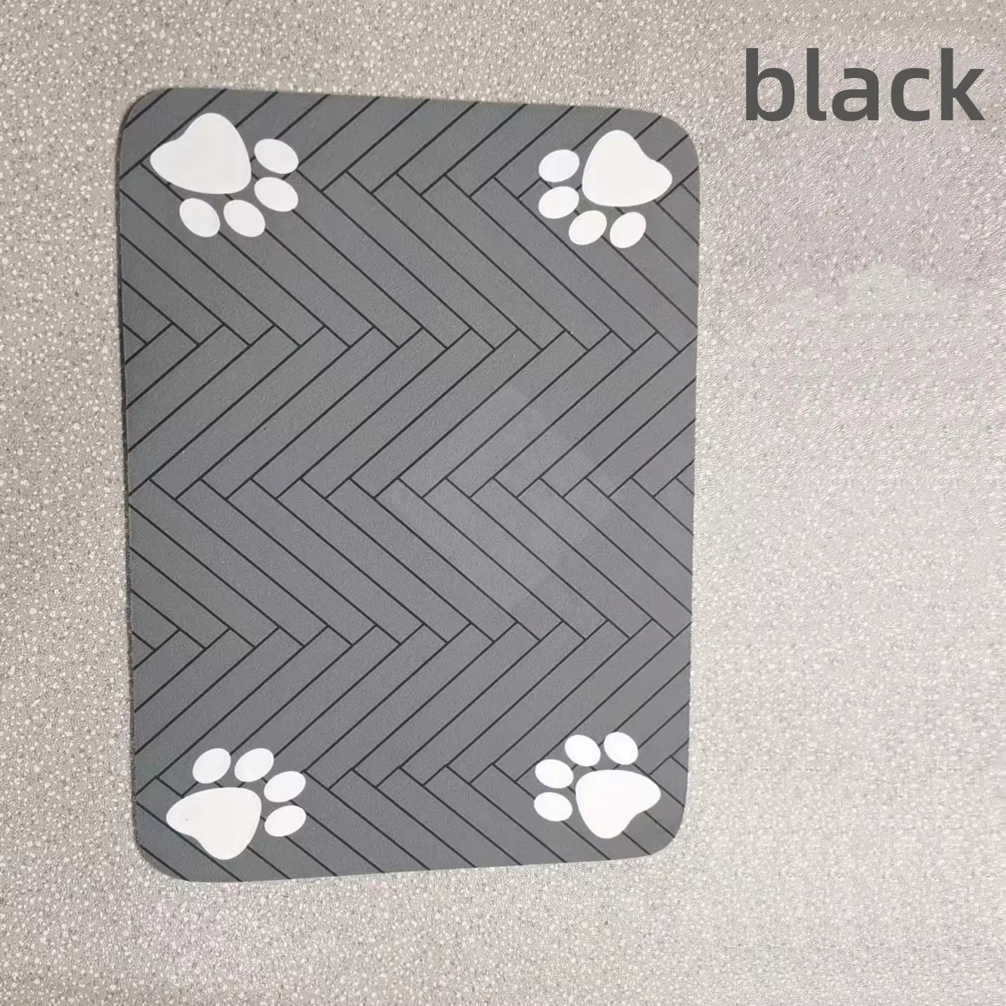S（Little Kitten ）、M、L Bsorbent Pet Feeding Mat, Waterproof Placemat for Dog & Cat Food & Water Bowls, Quick-Dry Rubber Backing