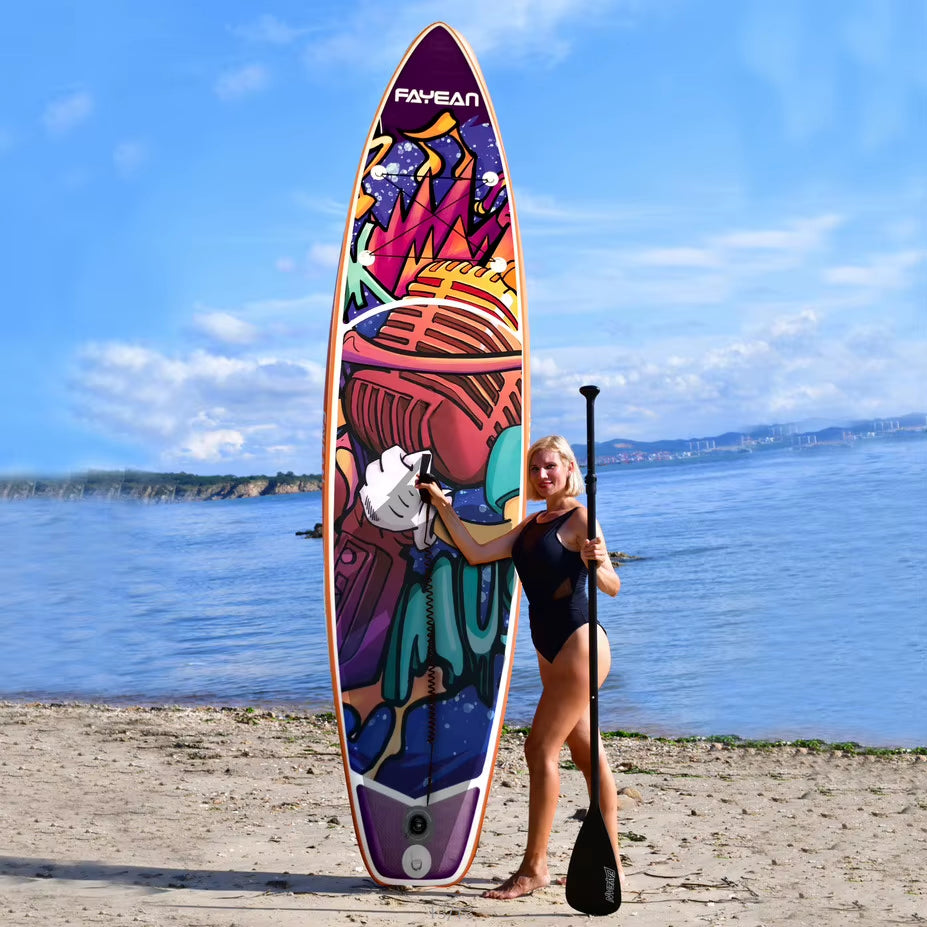 2024 Battery Jet Drive Yogo Decor Softboards Surf Soft Surfboard Surf Board Stand up Paddleboard with Accessories