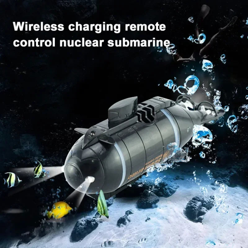 Mini Rc Submarine Boat Underwater Simulation Boats 6CH Dual Motor 2.4G Remote Controlled Ship Electric Toys for Boys Children