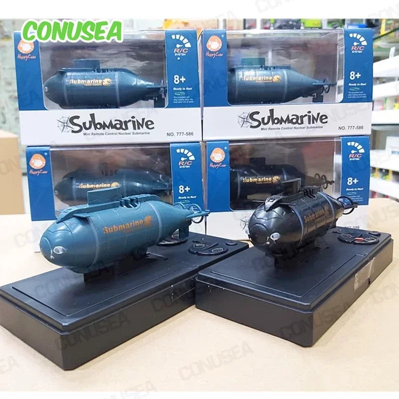 Mini Rc Submarine Boat Underwater Simulation Boats 6CH Dual Motor 2.4G Remote Controlled Ship Electric Toys for Boys Children