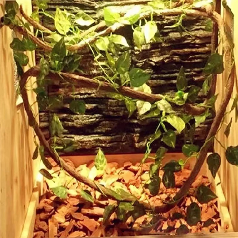 Large Flexible Vines Rattan Habitat Decoration Bendable Jungle Branches Climb Pet Supplies Reptiles Terrarium Decor 1.5/2.5/3M