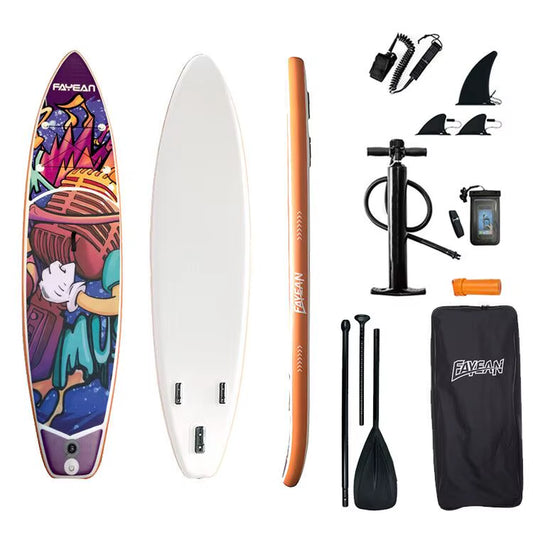 2024 Battery Jet Drive Yogo Decor Softboards Surf Soft Surfboard Surf Board Stand up Paddleboard with Accessories