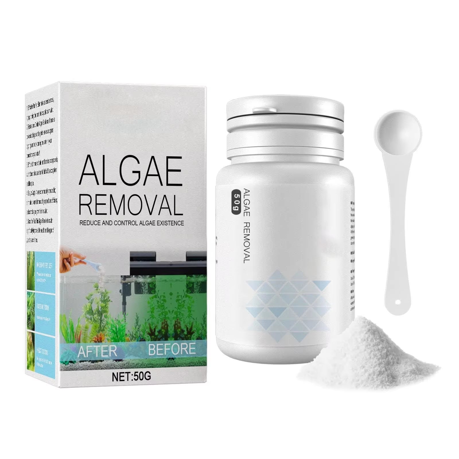 Fish Tank Cleaning Algae Tablets Tank Moss Odor Remover Water Purify Aquarium Algaecide Control Cleaning Algae Repellent Agent