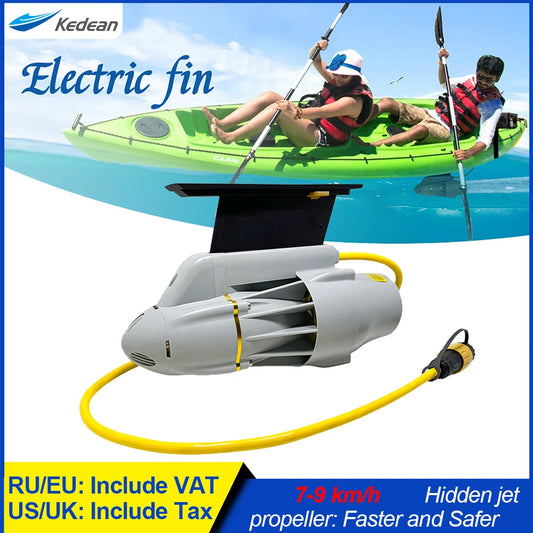 Underwater Thruster Motor for Kayak Boats Accessories, Electric Fins Propeller Stand up Paddle SUP Surf Fishing Motor