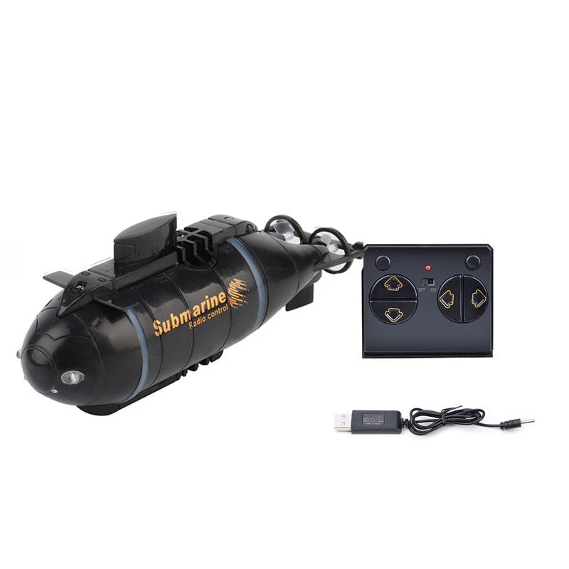 Mini RC Submarine Electric Speed Boat Remote Control Drone Pigboat Simulation Diving Model High Speed Race Gift Toy Kids Child